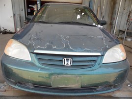 2002 Honda Civic EX Green Sedan 1.7L Vtec AT #A24925